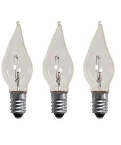 E10 SPARE BULB Reservlampa Topplampa 55V Dimbar 3-pack 5cm Klar