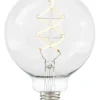 E27 3-Stegs Dimbar Glob125 4W 2700K 300lm Klar LED-Lampa