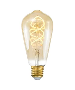 E27 3-Stegs Dimbar Tubural 4W 2000K 250lm Amber LED-Lampa