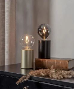 E14 TINY Lampfot 10cm Svart