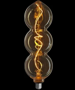 E27 TRIPLE GOLD 0 3-steg Dimbar 4/2,2/09W 1800K LED-Lampa