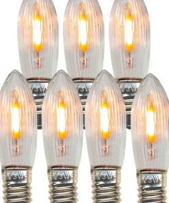 E10 Universal LED Reservlampa 7-pack 14-55V Transparent