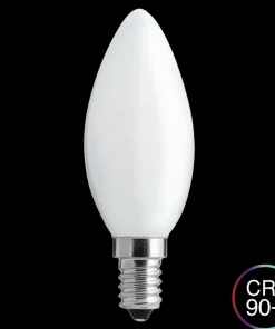 E14 UNI-WHITE Kronljus Opal 0,8W 2700K 45lm Dimbar