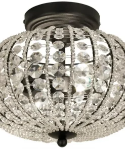 EDDA Plafond 29,5cm Svart/Klar