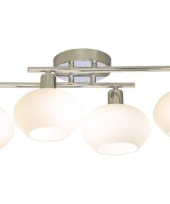 ELBA Plafond Bad 4L 60cm Krom/Opalvit IP44
