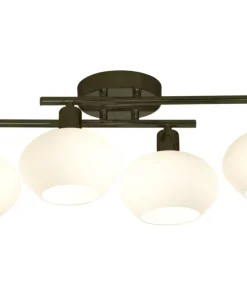 ELBA Plafond Bad 4L 60cm Svart/Opalvit IP44