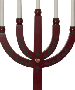 ELIAS TRADITION Ljusstake 5L 61cm Röd