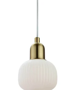 ELIN Fönsterlampa 15cm Matt Mässing/Vit