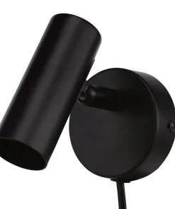 ELLIOT Väggspot MiniGU10 10cm Svart
