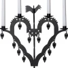 EL-TUPP Metalljusstake 4L 62cm Svart