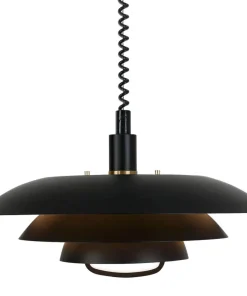 EPSILON Taklampa med hiss 45cm Svart