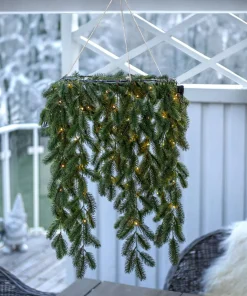ERNA Krans 50cm 80LED Grön IP44