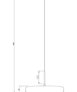 ETA Taklampa LED 45cm Svart