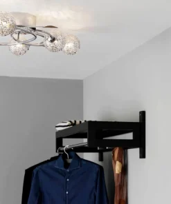 ETSY Plafond 65cm Krom glitter
