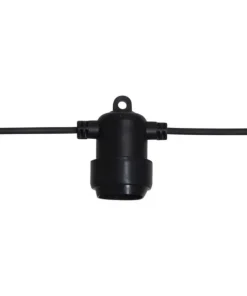 EXTRA SYSTEM 24 Ljusslinga 400cm Svart IP44