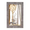 FAUNA Bordsdekoration 28cm 10LED Brun