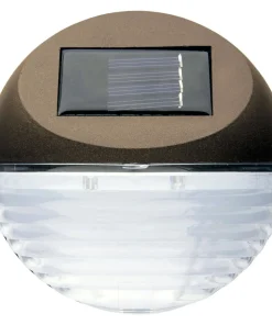 FENCY 3-PACK Solcells-Vägglykta 11cm Brun