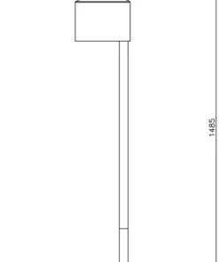FERDINAND Golvlampa 150cm Svart