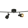 FERDINAND takspot 4:a rak 100cm Svart/Mässing