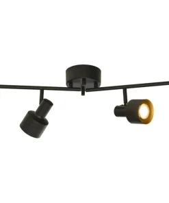 FERDINAND takspot 4:a rak 100cm Svart/Mässing
