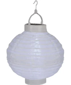 FESTIVAL Solcell Papperslykta 22cm Vit