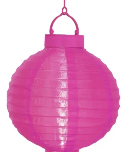 FESTIVAL Solcell Papperslykta 22cm Rosa
