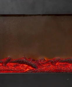 FIREPLACE Inomhusdekoration Batteri 50cm Svart