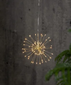FIREWORK Hängande dekoration 16cm 80LED Silver