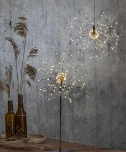FIREWORK Hängande dekoration 26cm 120LED Svart