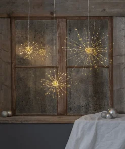 FIREWORK Hängande dekoration 45cm 200LED Silver