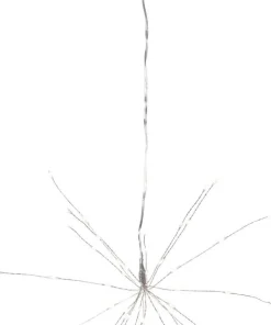FIREWORK Hängande dekoration 26cm 60LED Dagljus Silver
