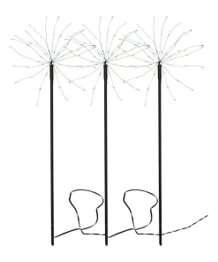 FIREWORK 3-Pack Utedekoration 65cm 180LED Flerfärgad IP44