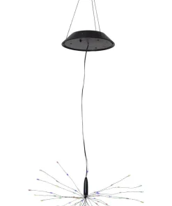 FIREWORK SOLAR Solcellsdekoration 50cm Svart/Flerfärgad