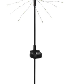 FIREWORK SOLAR Solcellsdekoration 2-Pack 60cm Svart/Varmvit