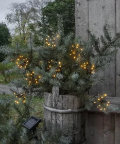 FIREWORK SOLAR Solcells-ljusslinga 2,1m Svart/Varmvit