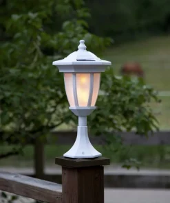 FLAME Solcellsdekoration 63cm Vit IP44