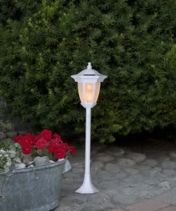 FLAME Solcellsdekoration 63cm Vit IP44
