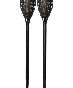 FLAME Solcellsfackla 9cm Svart IP44