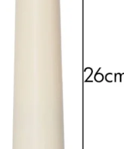 FLAMME CANDY LED-Antikljus 2-pack 26cm Gul