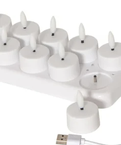 FLAMME CHARGE Värmeljus 12-pack 28,5cm
