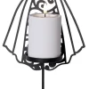FLAMME DECO LED Gravljus 48cm Svart
