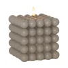FLAMME DOT LED-Blockljus 12,5cm Grå