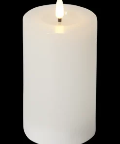 FLAMME FLOW LED-Blockljus Batteri 15cm Vit