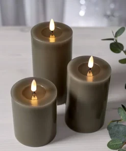 FLAMME FLOW LED-Blockljus Batteri 15cm Mullvad