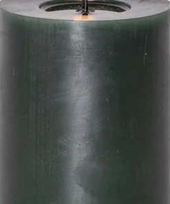 FLAMME FLOW LED-Blockljus Batteri 12,5cm Grön