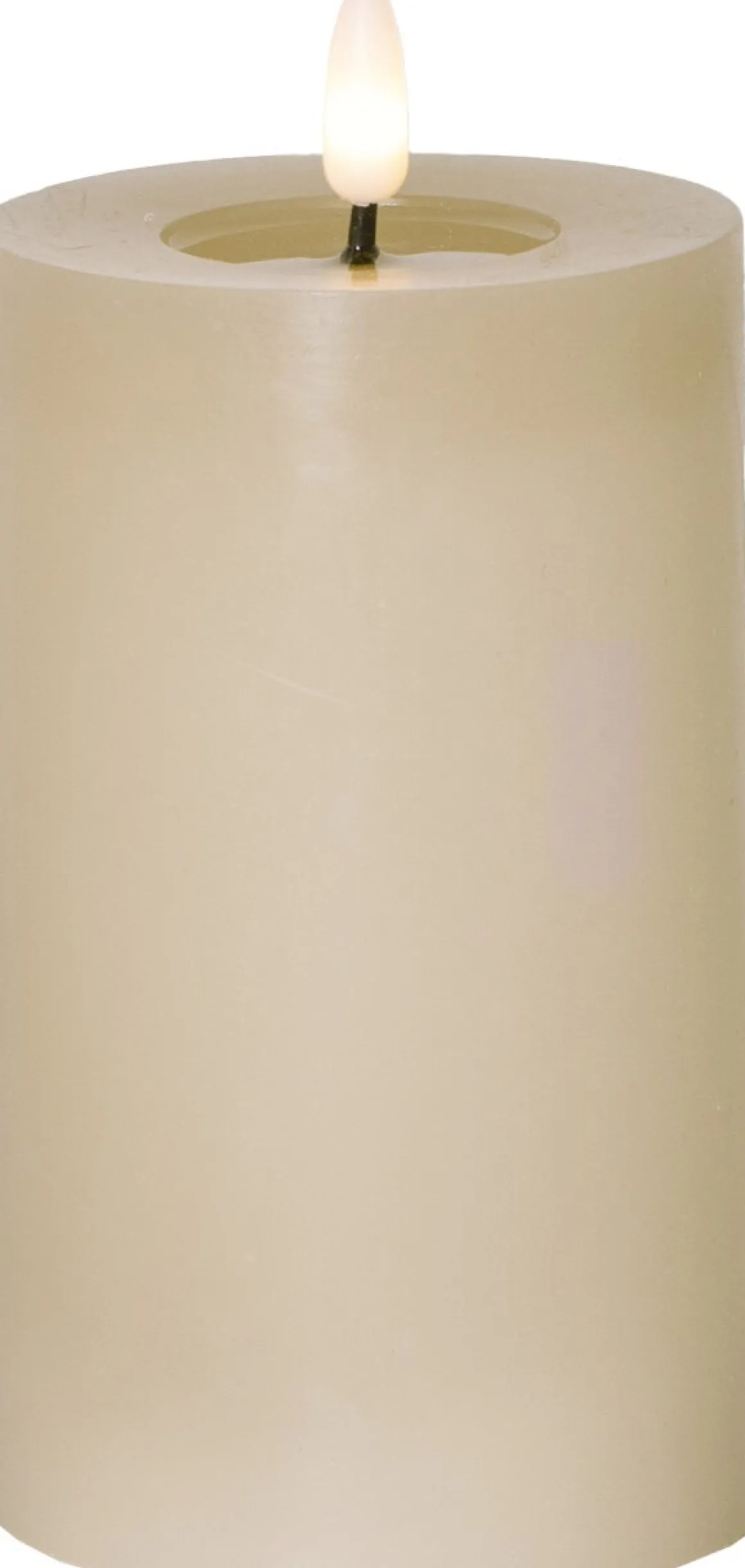 FLAMME FLOW LED-Blockljus Batteri 15cm Beige