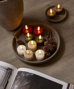 FLAMME FLOW LED-Värmeljus 2-pack 4cm Mullvad