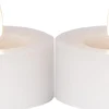 FLAMME FLOW LED-Värmeljus 2-pack 7cm Vit