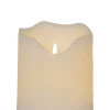 FLAMME GRAND LED-Blockljus 20cm Vit