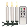FLAMME Julgransbelysning Trådlös 12cm 10LED Vit